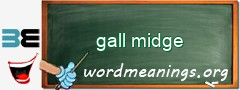 WordMeaning blackboard for gall midge